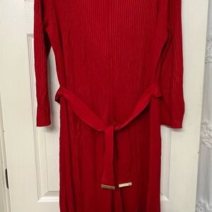 Calvin Klein Vibrant Red Knitwear Dress XL